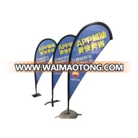 Polyester Feather Flag Promotional usage Advertising Exhibition Event Outdoor Flying Beach Flag Teardrop Banner