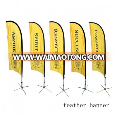 outdoor advertising telescopic wind beach sail sign flag pole feather flag banner