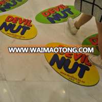 Custom die cut shape durable Removable floor sticker floor graphic decal