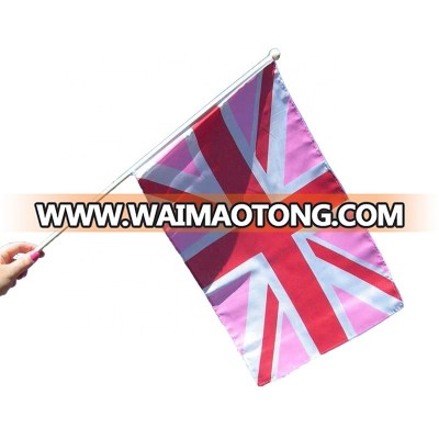 Promotional   Sports Event Hand held flag With Rod