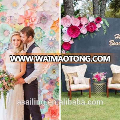 green flower studio canvas background printed